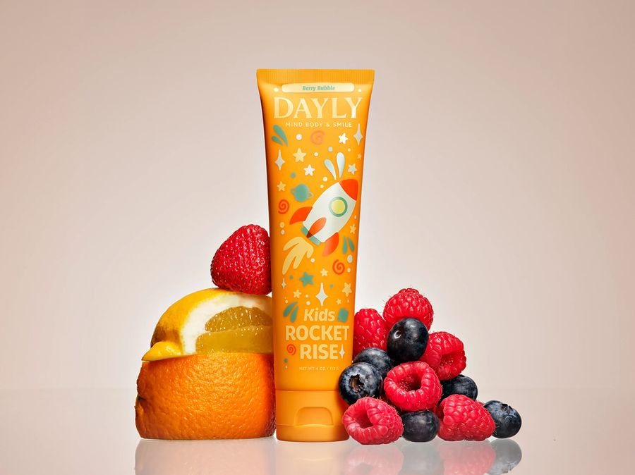 DAYLY ROCKET RISE kids toothpaste with berries and orange