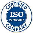 ISO 22716:2007 certified