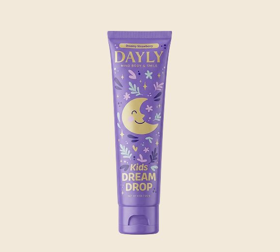 DAYLY DREAM DROP kids PM toothpaste, strawberry flavor